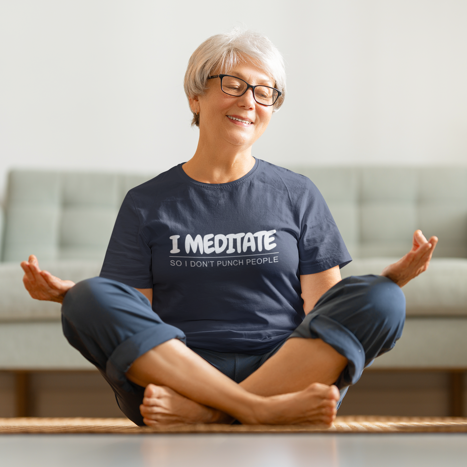 I Meditate So I Don't Punch People Unisex T-Shirt