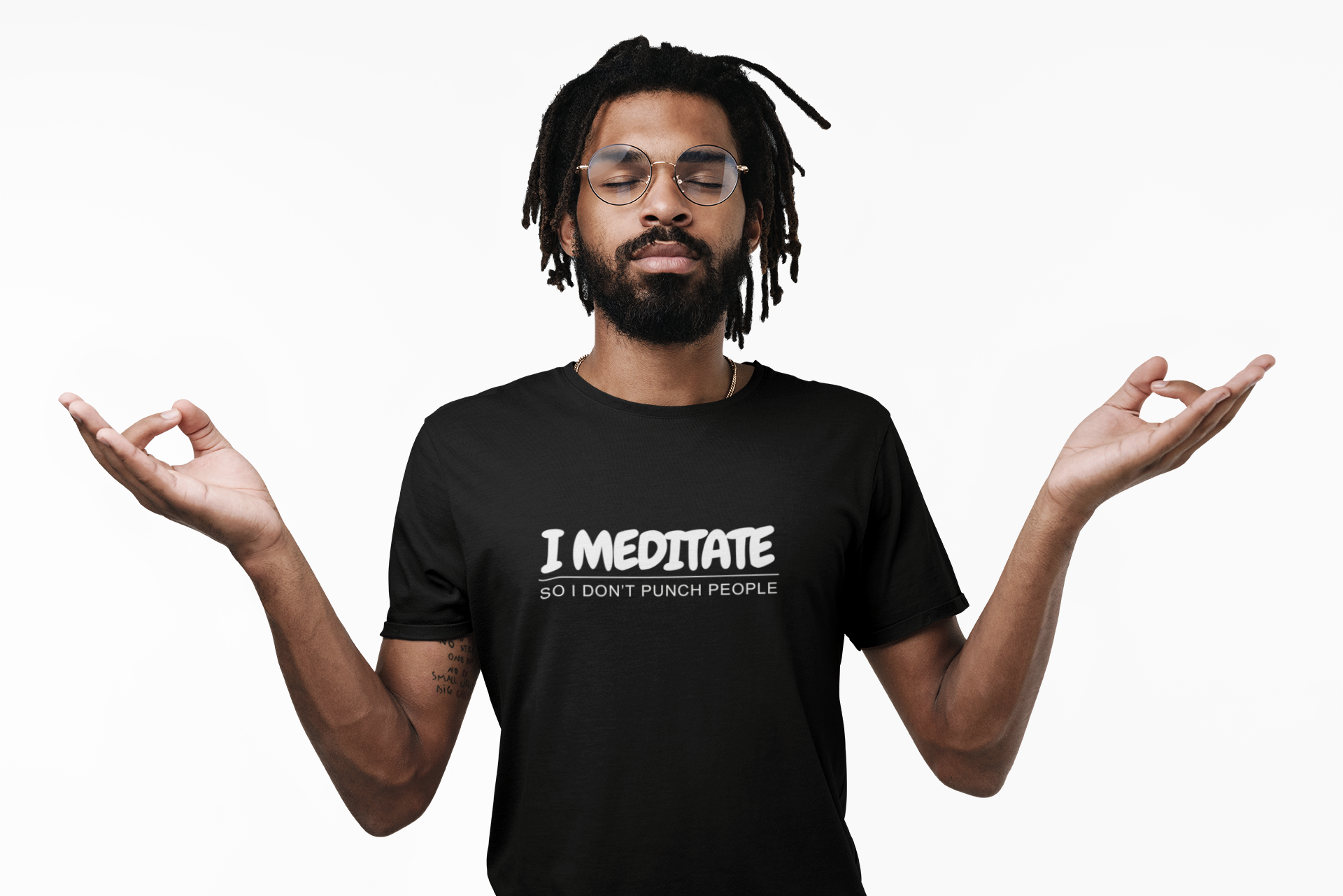 I Meditate So I Don't Punch People Unisex T-Shirt