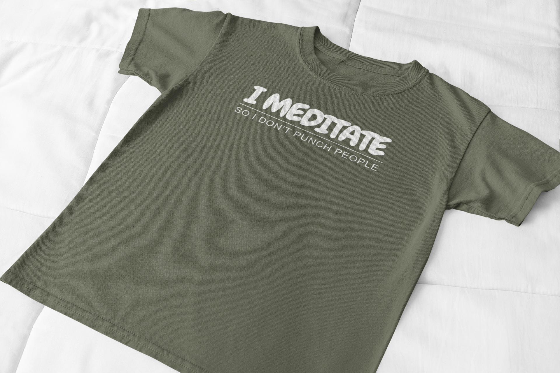 I Meditate So I Don't Punch People Unisex T-Shirt
