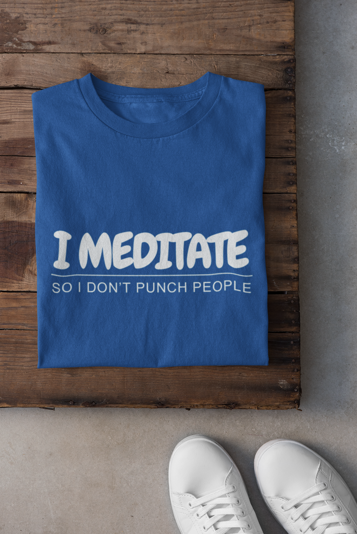 I Meditate So I Don't Punch People Unisex T-Shirt