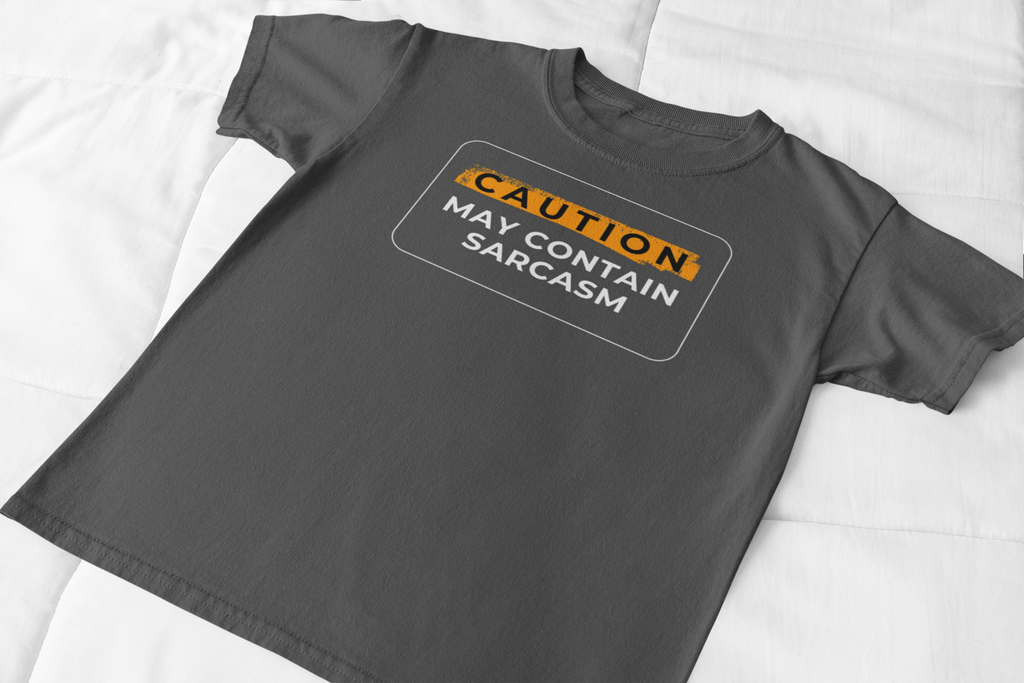Caution May Contain Sarcasm Unisex Tshirt