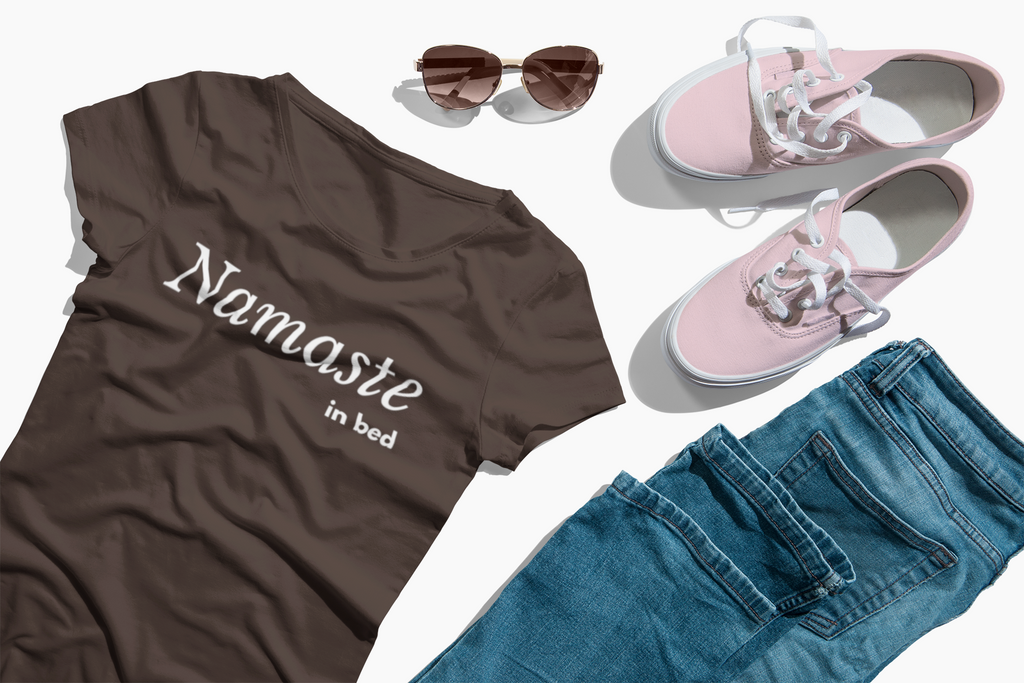 Namaste in Bed Women's Tshirt