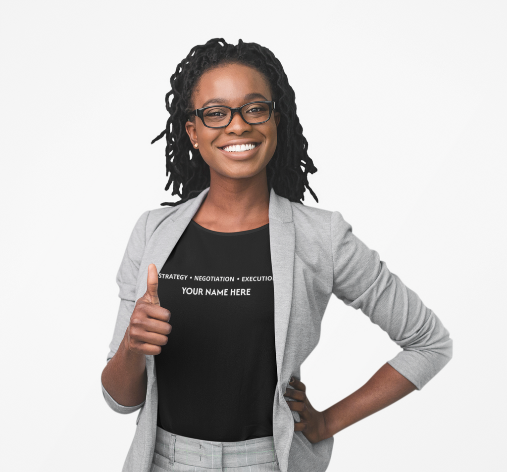 Strategy • Negotiation • Execution Custom Name T-Shirt