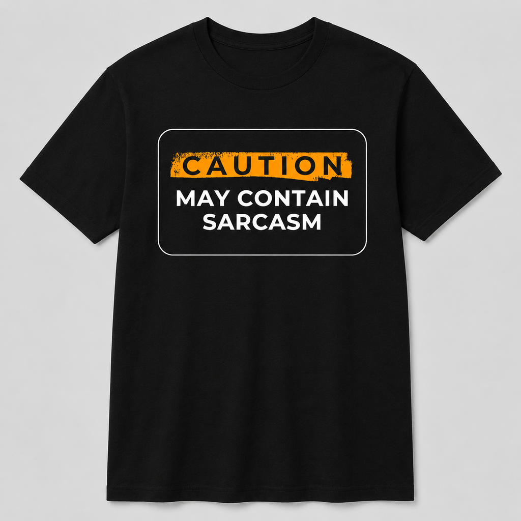 Caution May Contain Sarcasm Unisex Tshirt
