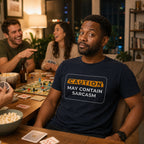Caution May Contain Sarcasm Unisex Tshirt
