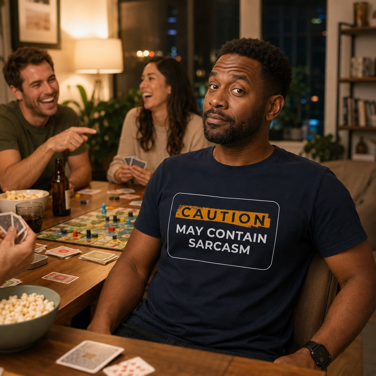Caution May Contain Sarcasm Unisex Tshirt