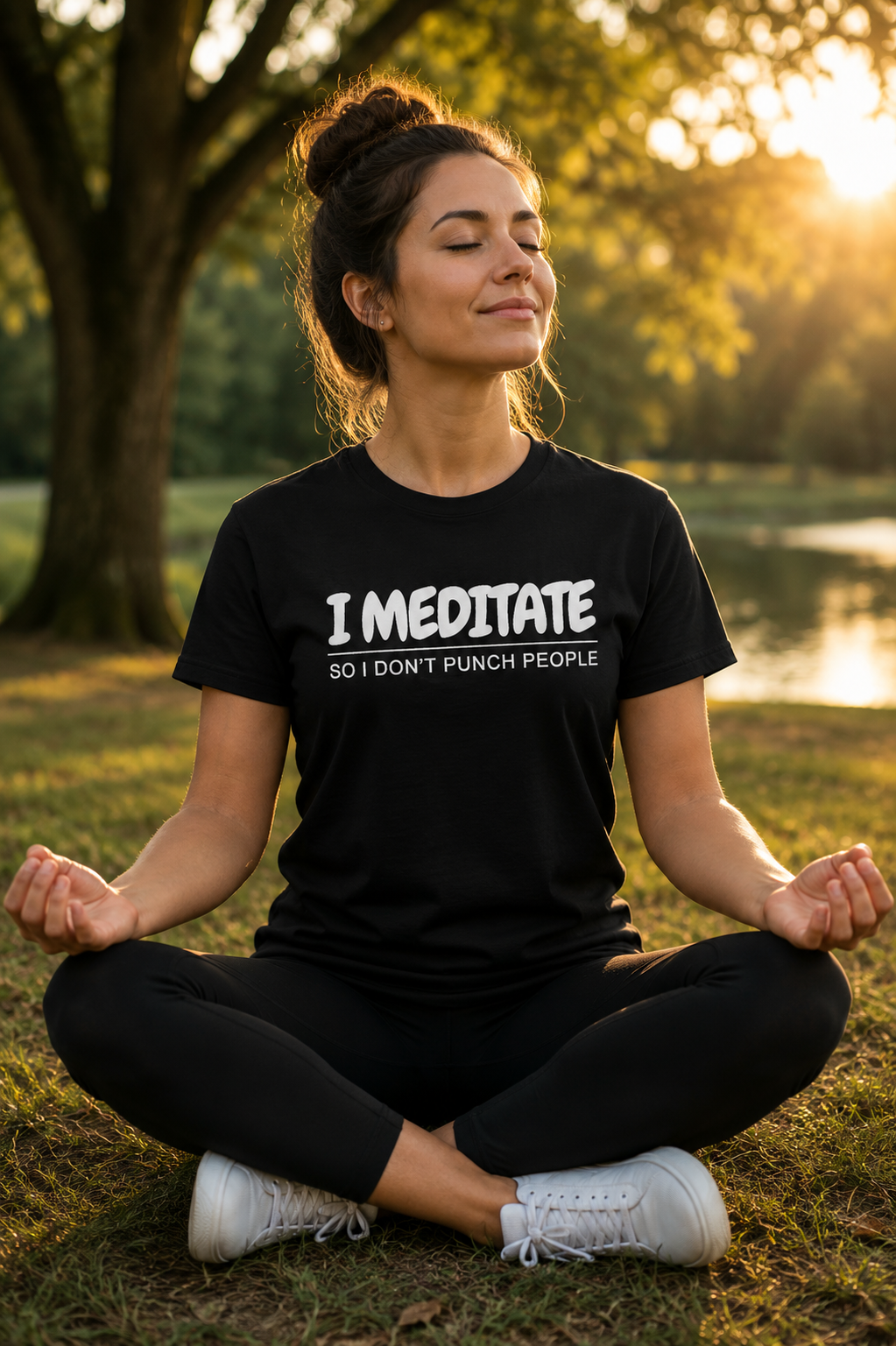 I Meditate So I Don't Punch People Unisex T-Shirt