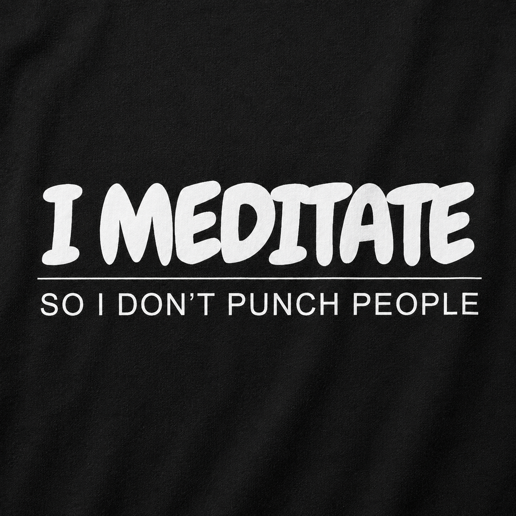 I Meditate So I Don't Punch People Unisex T-Shirt