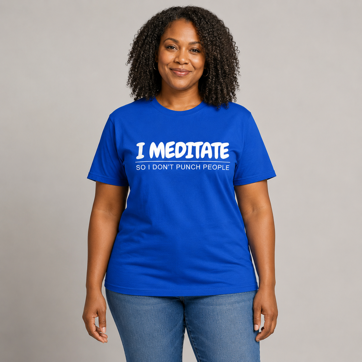 I Meditate So I Don't Punch People Unisex T-Shirt
