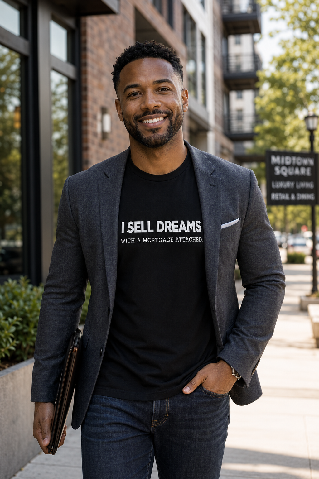 “I Sell Dreams with a Mortgage" Unisex T-Shirt