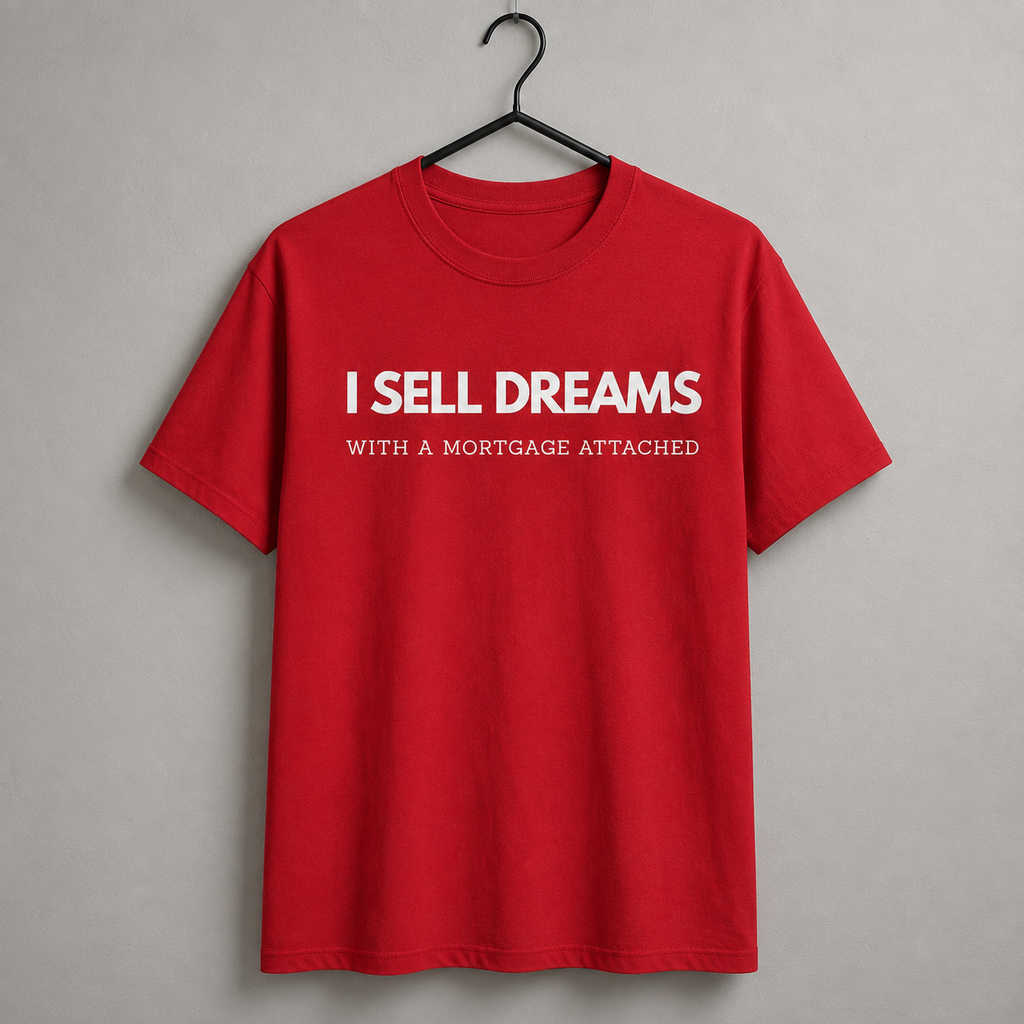 “I Sell Dreams with a Mortgage" Unisex T-Shirt