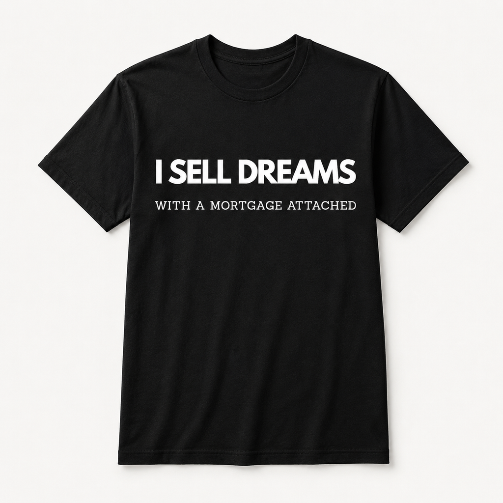 “I Sell Dreams with a Mortgage" Unisex T-Shirt