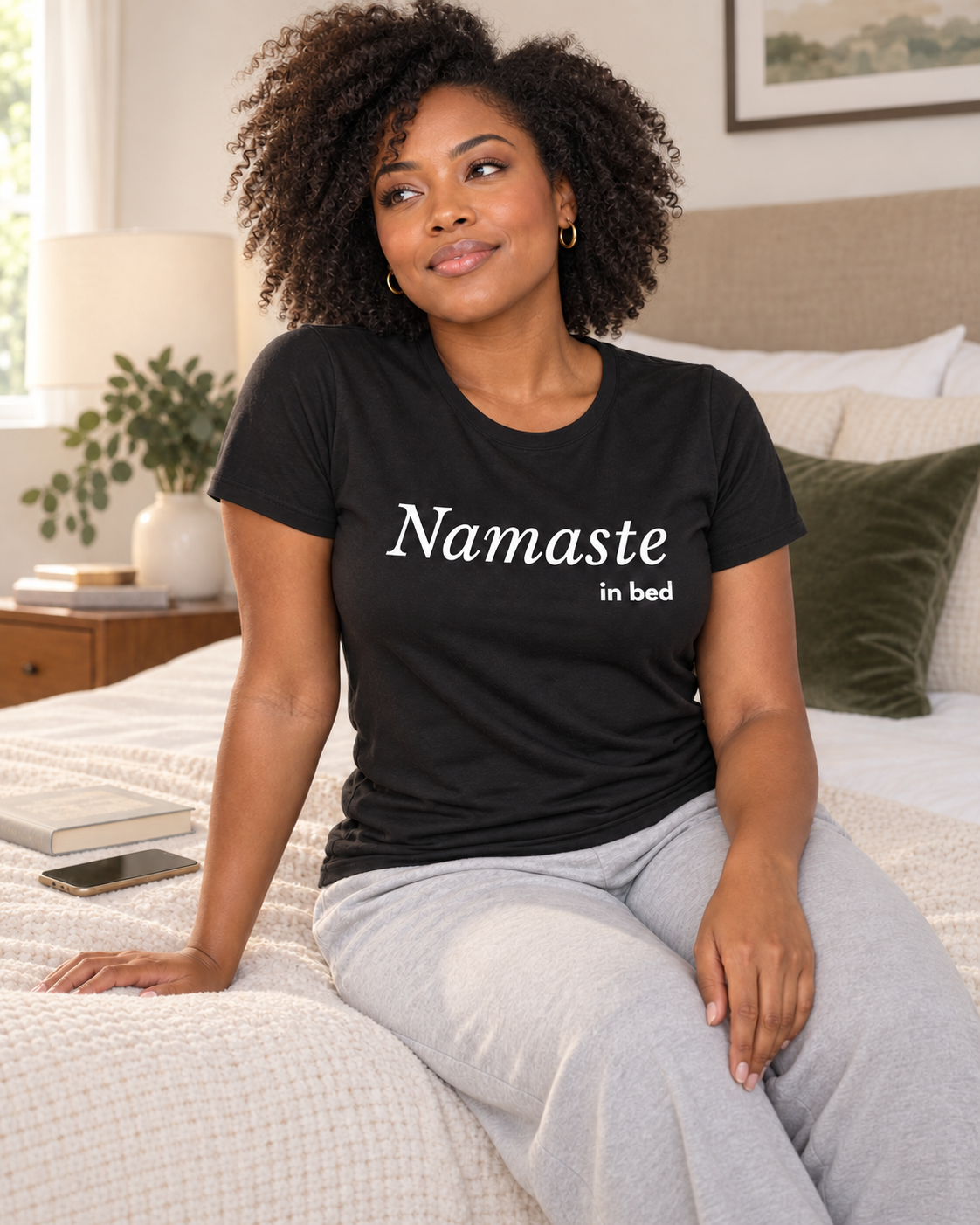 Namaste in Bed Women's Tshirt
